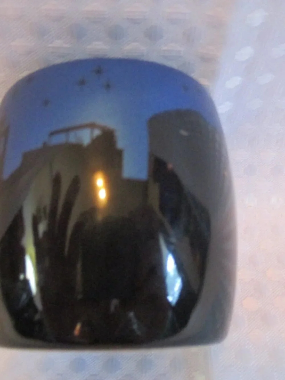 2014 Americaware 'New Mexico Night Skyline' Painted Collectible Shot Glass 2